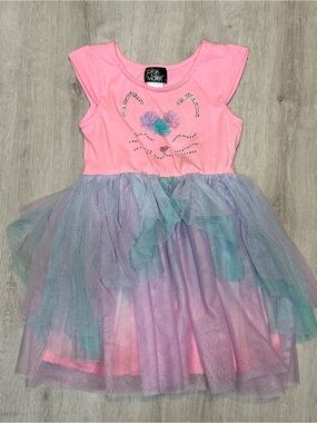 Kids dresses - 2 for $15 - Girls' Pink & Pastel Tulle Kitty Dress